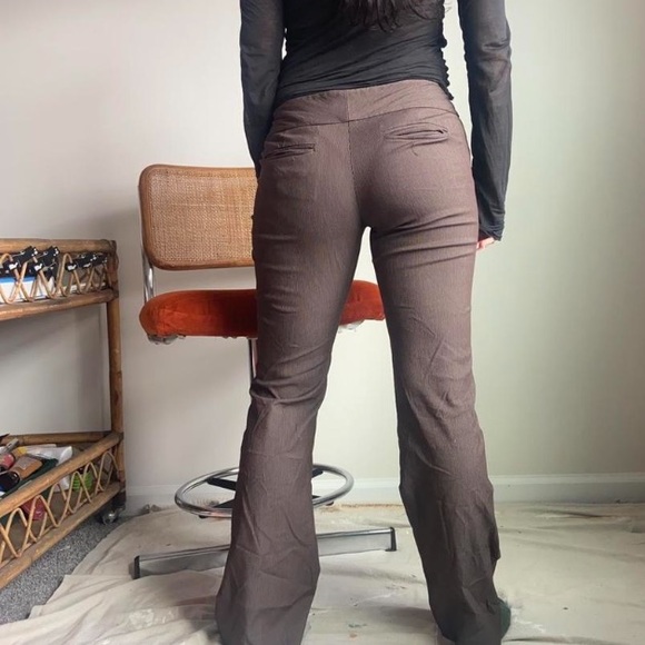 [SOLD] The Limited Brown Pinstripe Pants - Picture 2 of 4